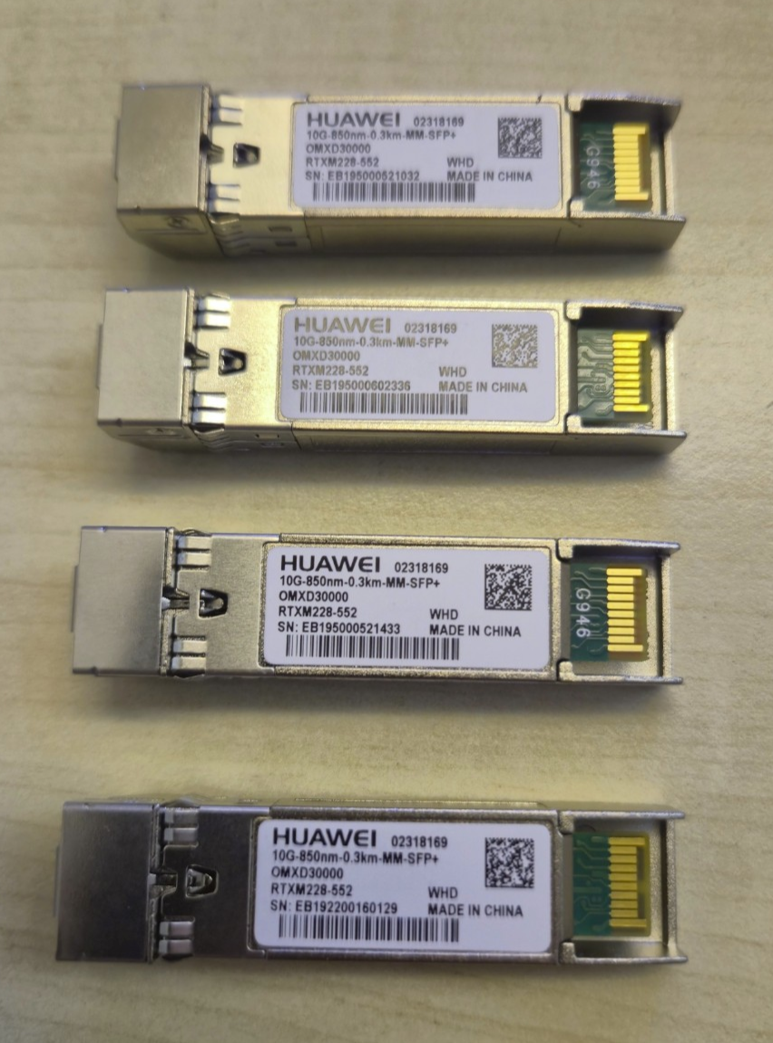 4x Huawei 10GbE SFP+ 850nm Short Wave Transceiver OMXD30000 02318169 refurb