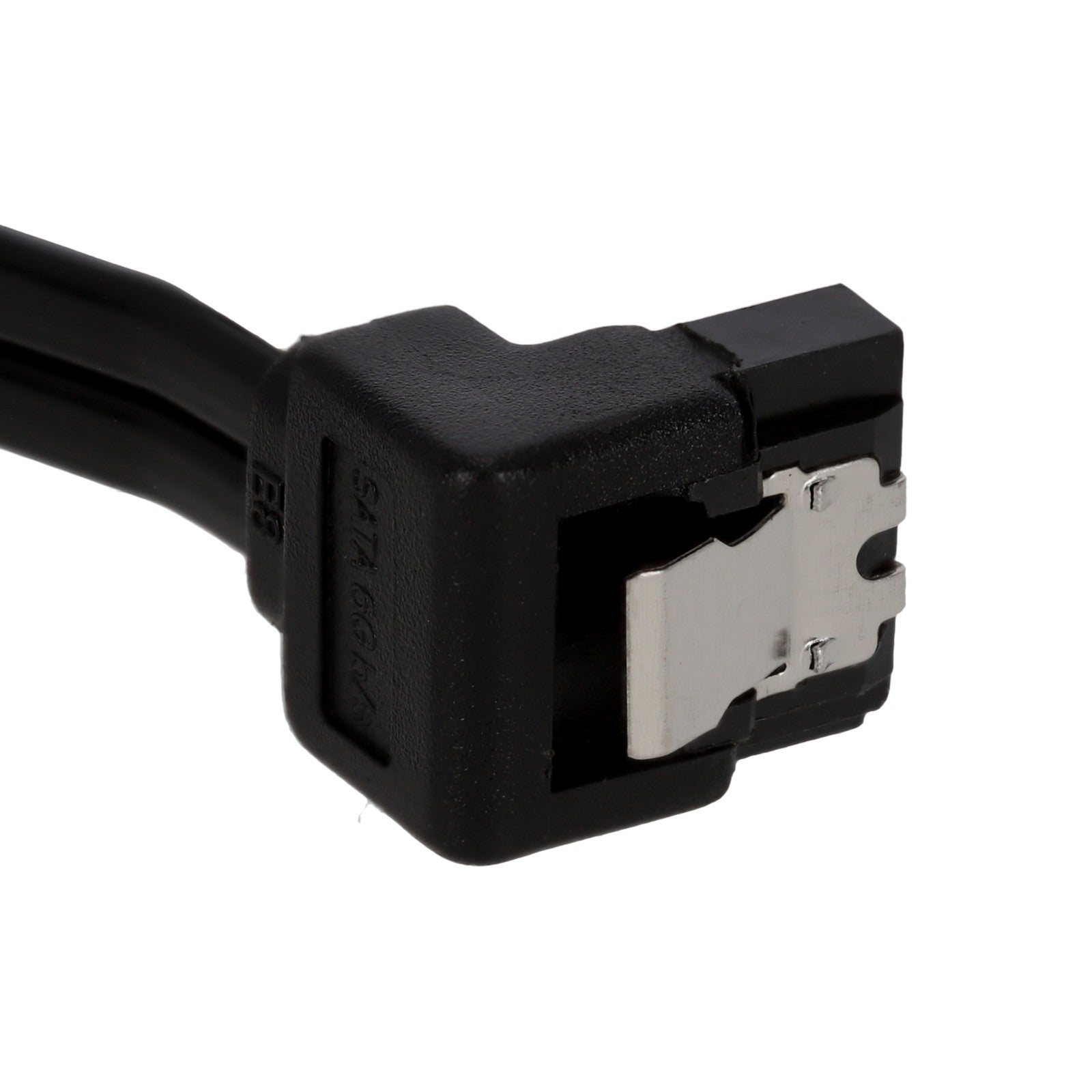 SATA Kabel gewinkelt 45cm 6Gb/s Datenkabel für SSD HDD Mainboard schwarz 6 Stück