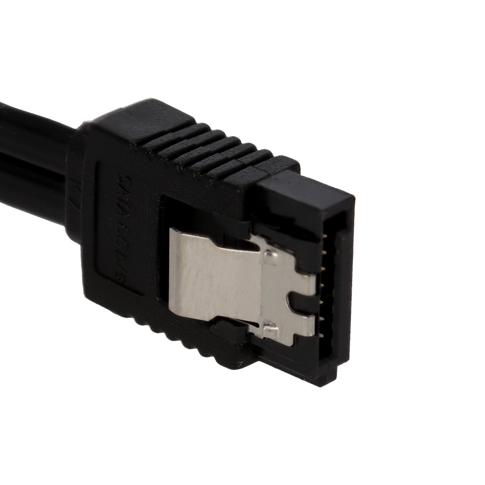 SATA Kabel gewinkelt 45cm 6Gb/s Datenkabel für SSD HDD Mainboard schwarz 6 Stück