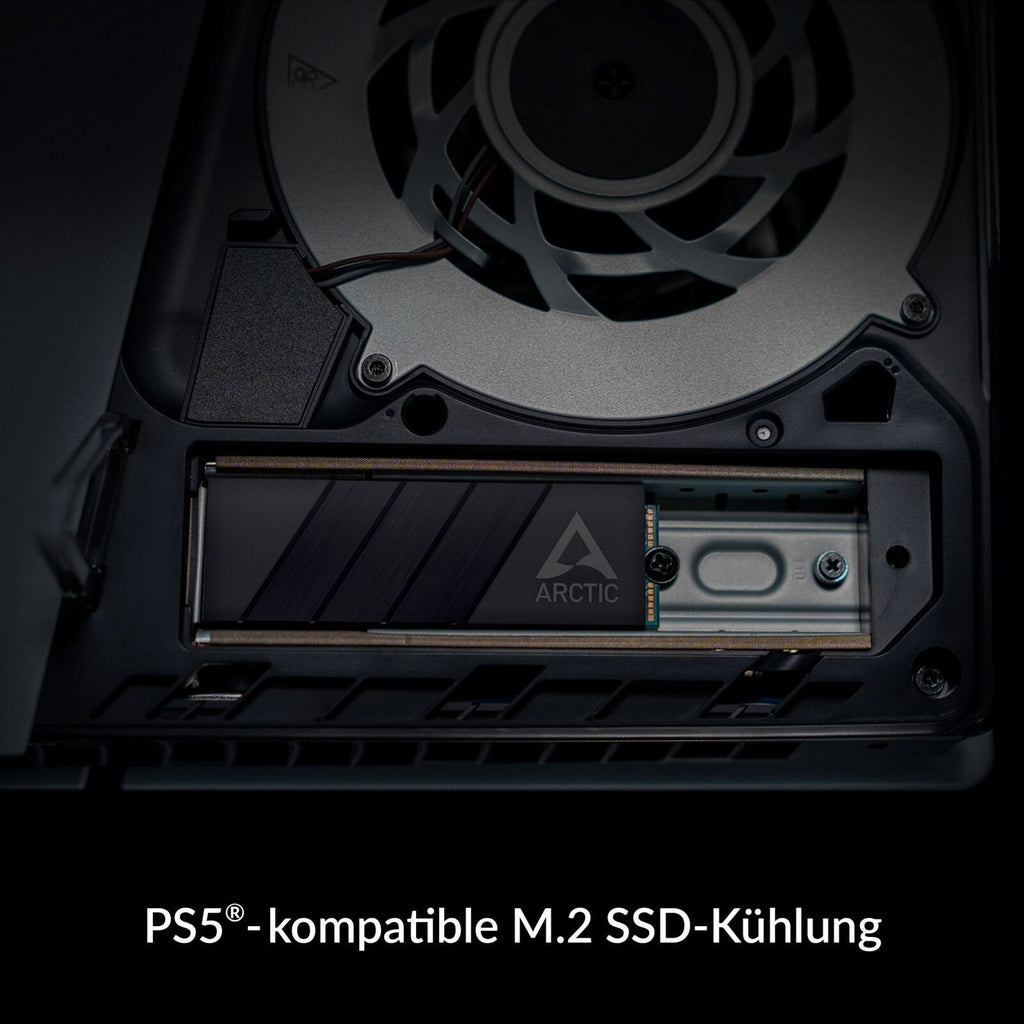 ARCTIC M2 Pro Black Heatsink – SSD Kühlkörper M.2 2280 PC/PS5 + TP-3 Pads