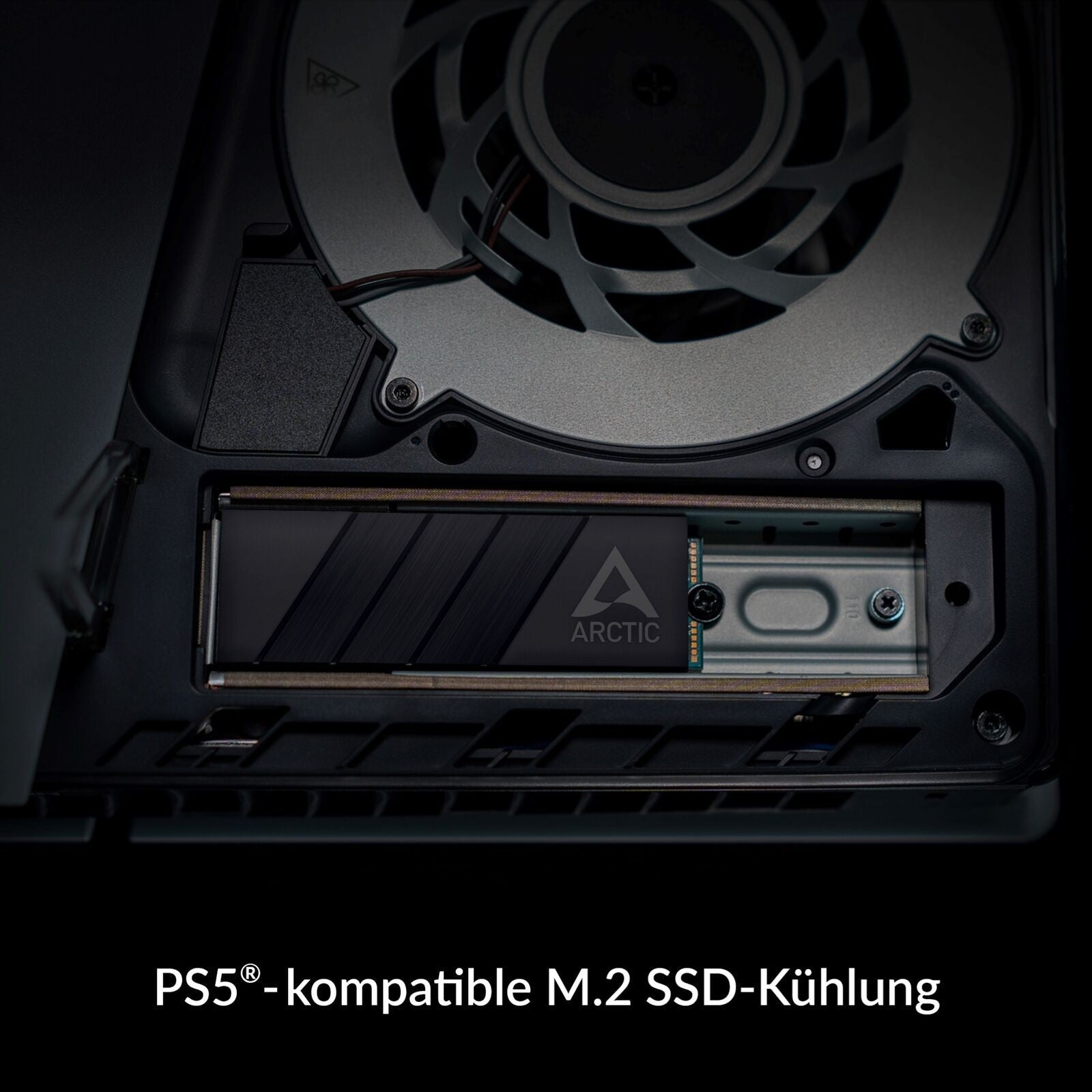 ARCTIC M2 Pro Black Heatsink – SSD Kühlkörper M.2 2280 PC/PS5 + TP-3 Pads