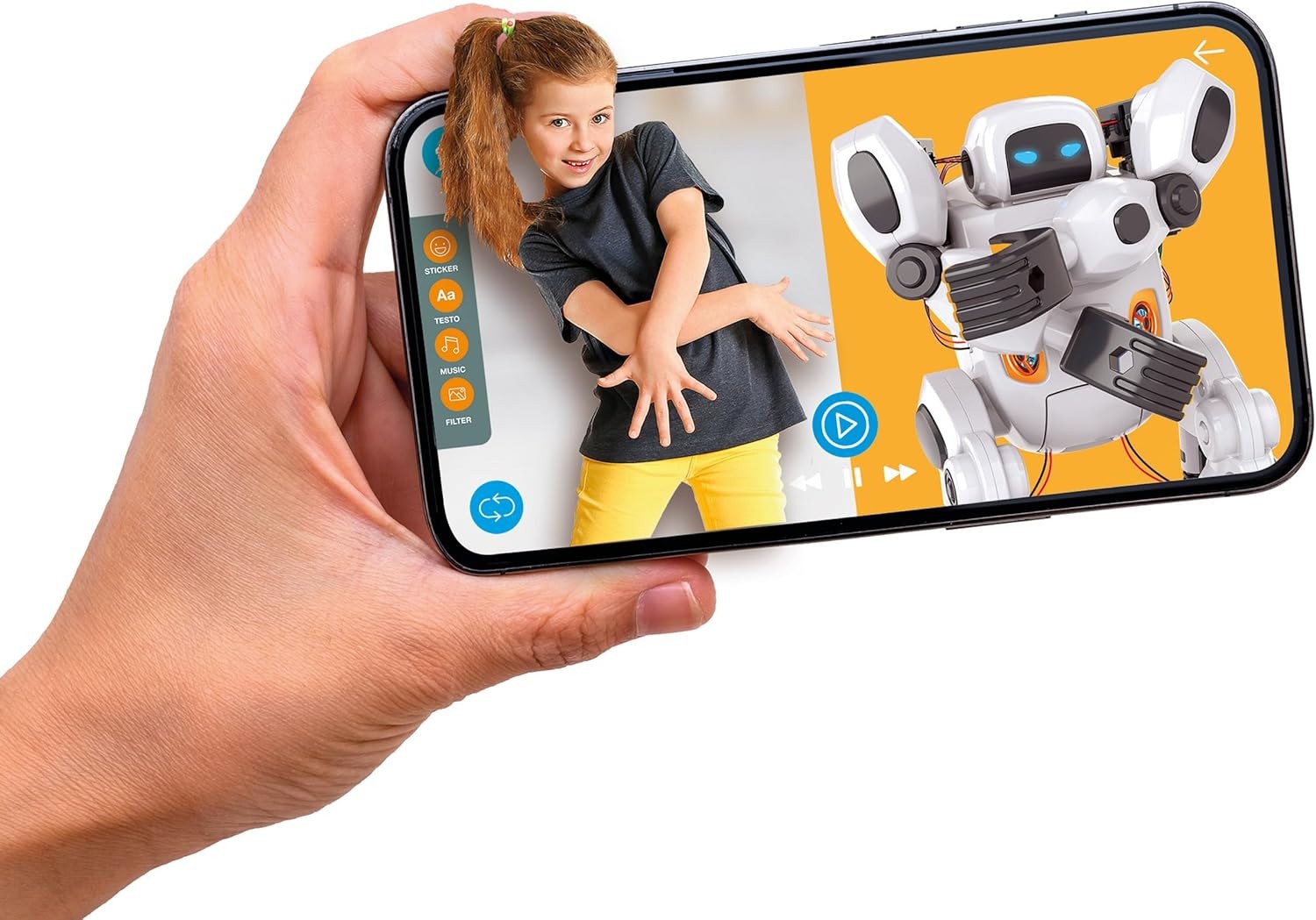 Clementoni Galileo AIRO interaktiver KI Roboter lernfähig Sprachsteuerung Neu