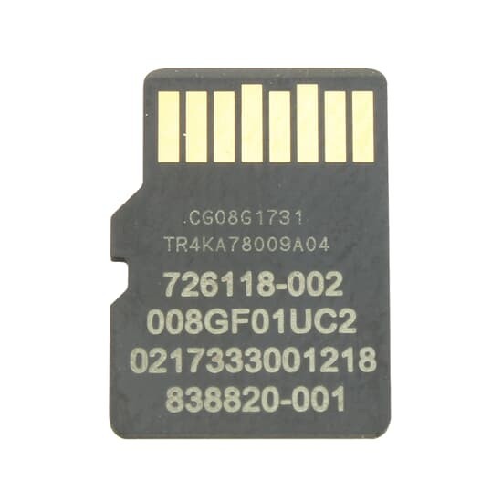10x HPE microSD Flash Memory Card 8GB 10er Pack gebraucht (726116-B21)