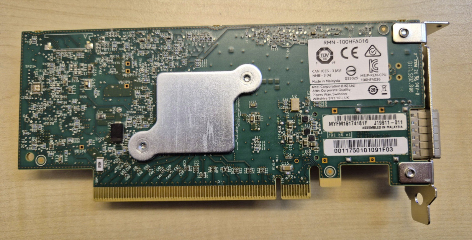 Lenovo OPA100 100G QSFP28 PCIe Host Fabric Adapter Low Profile 100GbE