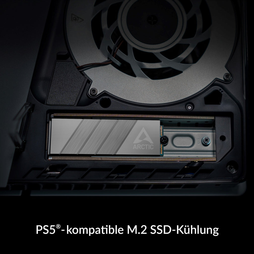 ARCTIC M2 Pro Silver Heatsink – SSD Kühlkörper M.2 2280 PC/PS5 + TP-3 Pads
