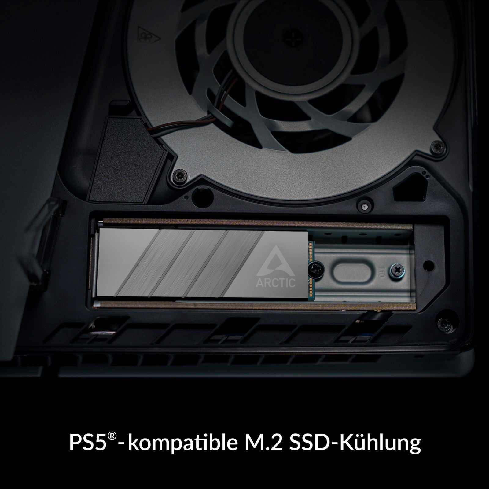 ARCTIC M2 Pro Silver Heatsink – SSD Kühlkörper M.2 2280 PC/PS5 + TP-3 Pads