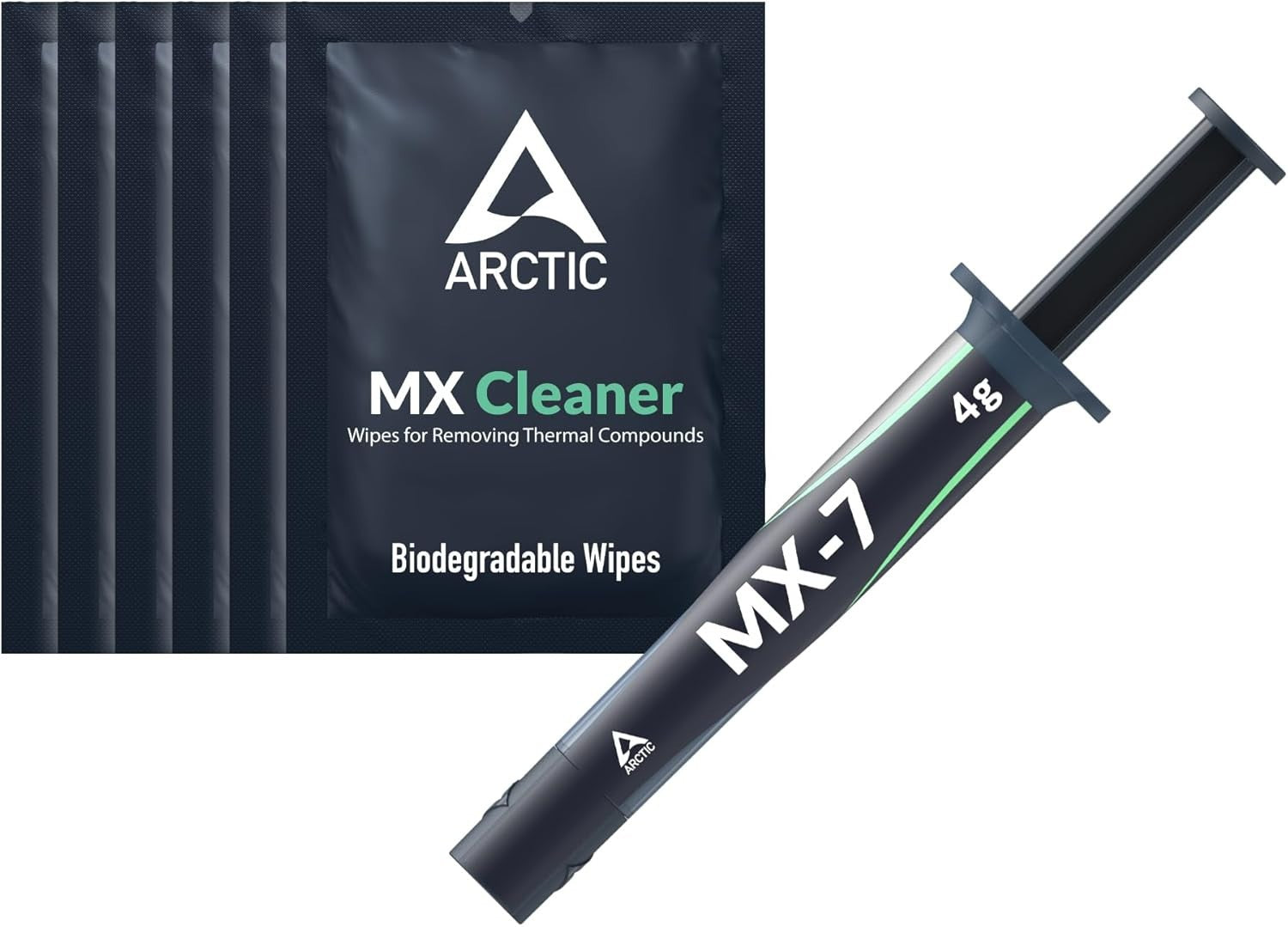 ARCTIC MX-7 4g +  6x Cleaner Set Wärmeleitpaste 6.2W/mK CPU GPU PS5 PC Laptop