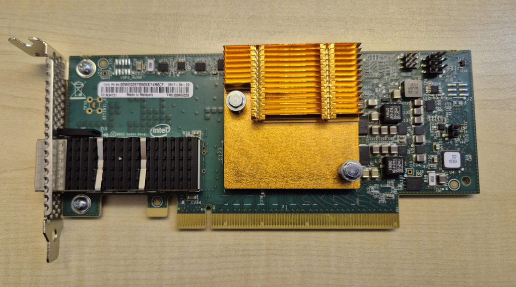 Lenovo OPA100 100G QSFP28 PCIe Host Fabric Adapter Low Profile 100GbE
