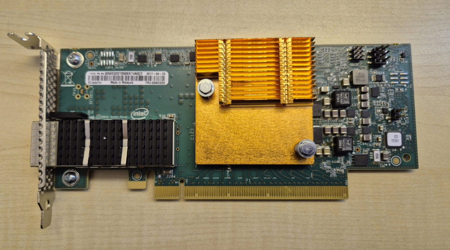 Lenovo OPA100 100G QSFP28 PCIe Host Fabric Adapter Low Profile 100GbE