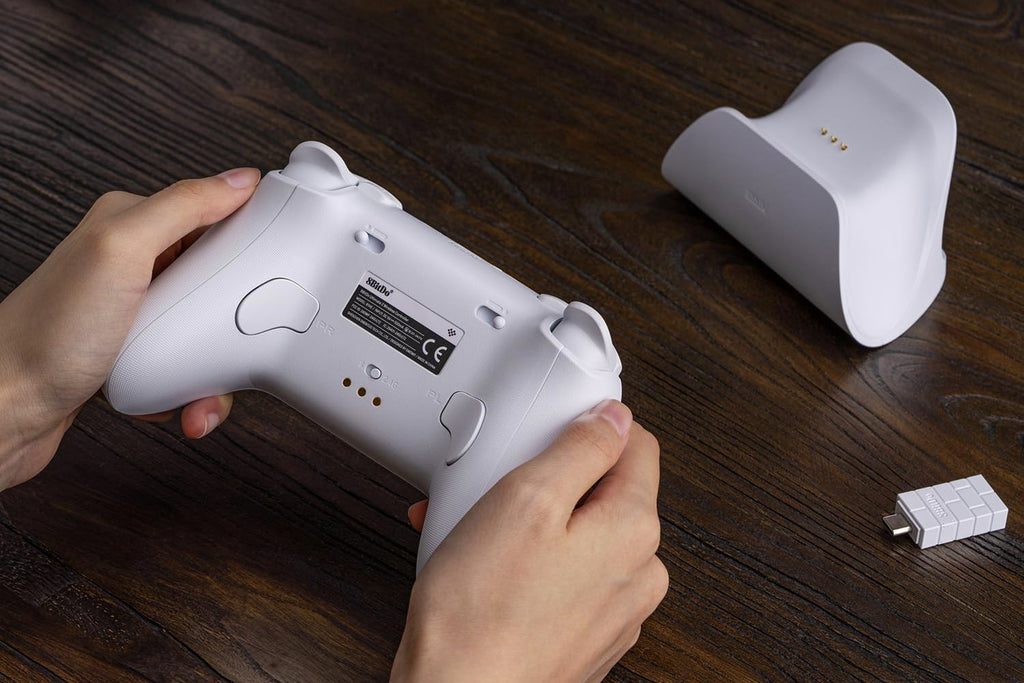 8BitDo Ultimate 2 Wireless 2.4G Controller TMR RGB Weiß PC Android Neu