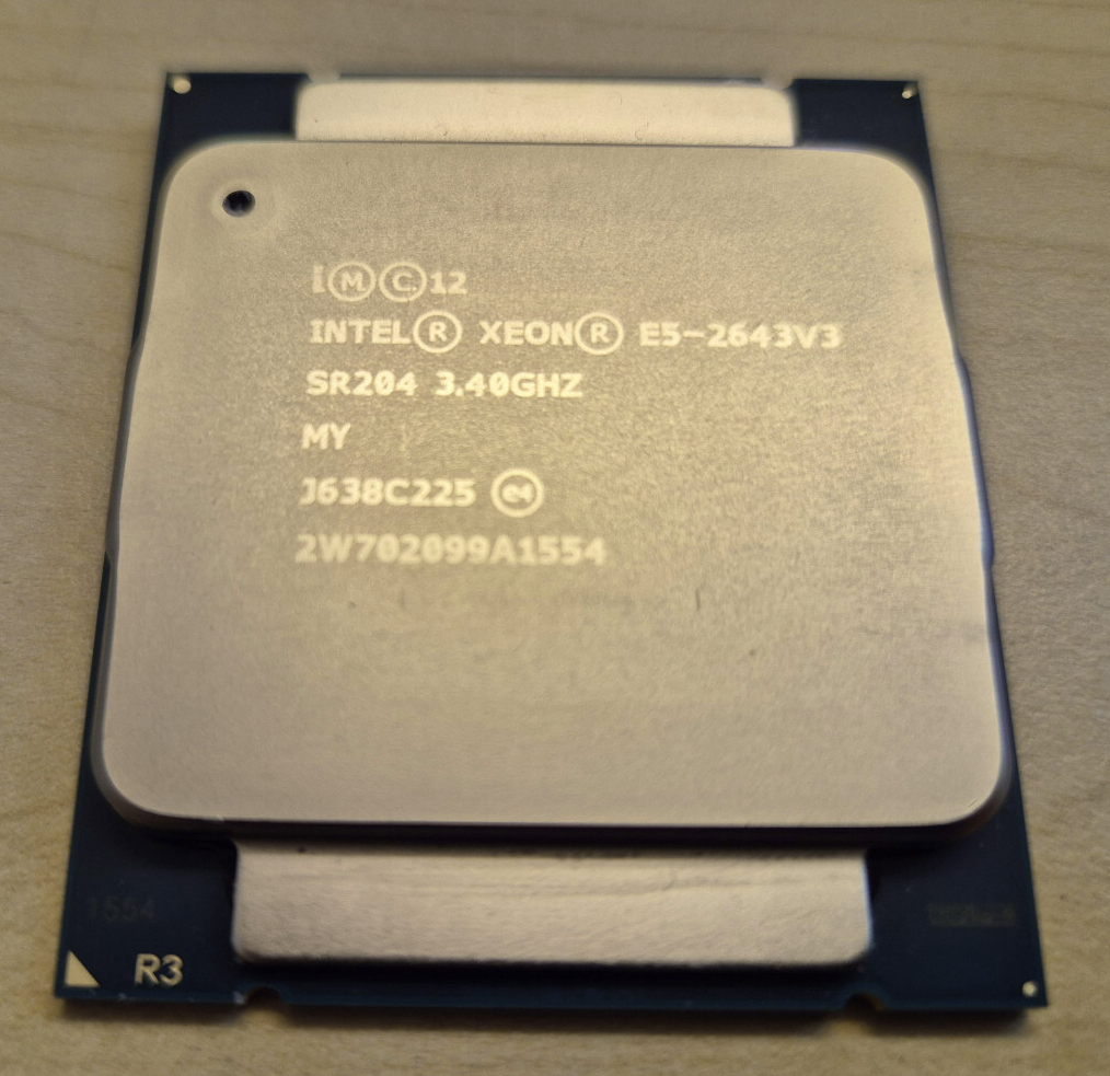 Intel Xeon E5-2643 v3 3.40GHz 6-Core CPU SR204 135W CM8064401724501