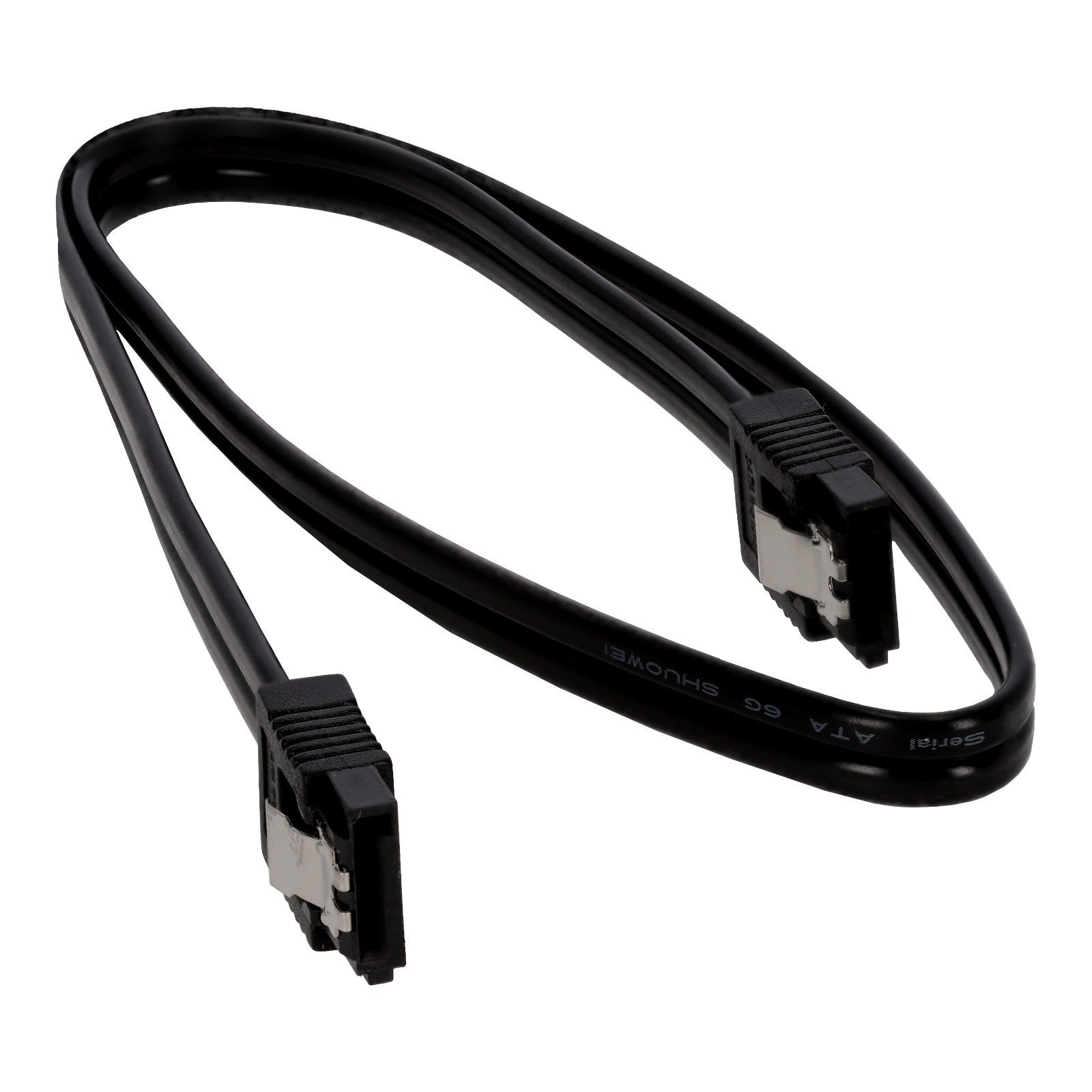 SATA Kabel gewinkelt 45cm 6Gb/s Datenkabel für SSD HDD Mainboard schwarz 6 Stück