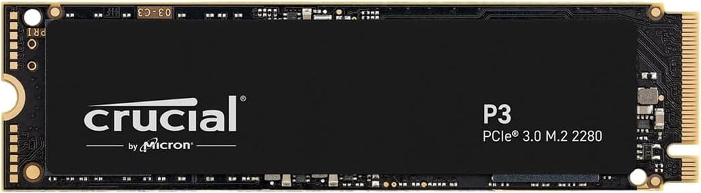 Crucial P3 4TB NVMe SSD M.2 2280 PCIe 3.0 x4 3500MB/s CT4000P3SSD8