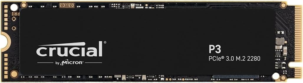 Crucial P3 4TB NVMe SSD M.2 2280 PCIe 3.0 x4 3500MB/s CT4000P3SSD8