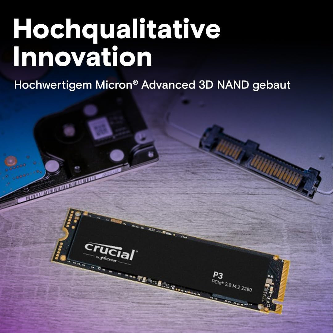 Crucial P3 4TB NVMe SSD M.2 2280 PCIe 3.0 x4 3500MB/s CT4000P3SSD8