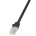 LogiLink Patchkabel EconLine, Netzwerkkabel, LAN, Cat.5e, U/UTP, schwarz, 1/3/5m