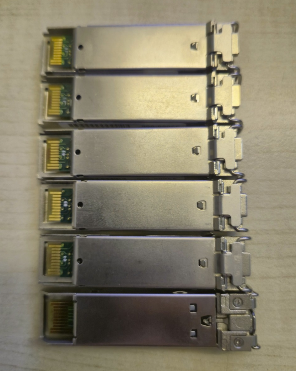 6x Foundry 1GbE SFP 850nm Short Wave Transceiver Module E1MG-SX
