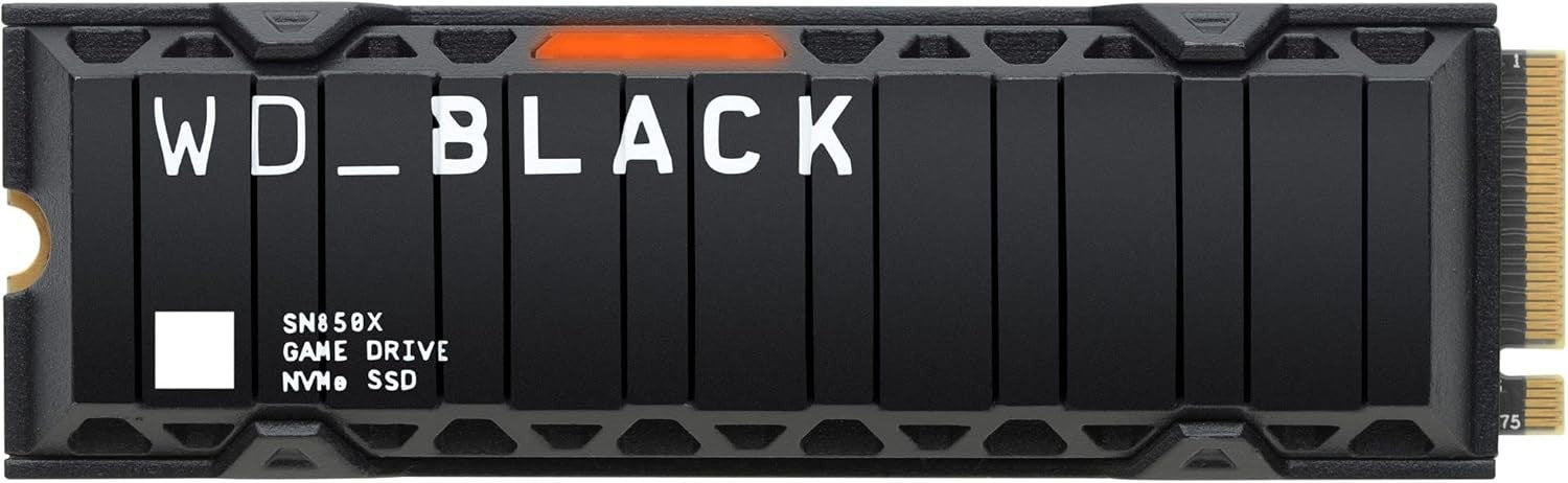 WD_BLACK SN850X 8TB NVMe SSD M.2 PCIe 4.0 7200MB/s Kühlkörper RGB
