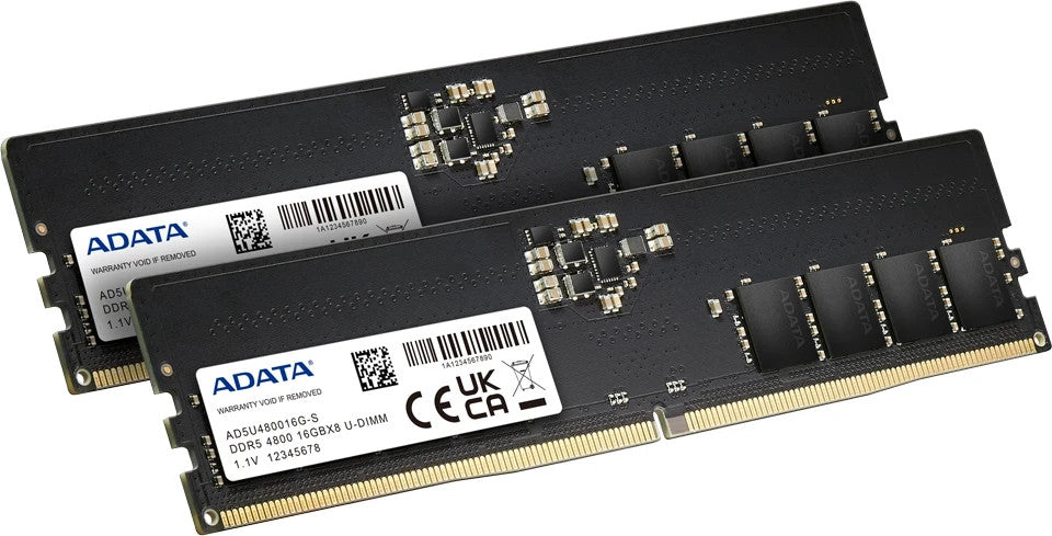 ADATA 32GB DDR5 4800MHz RAM Kit 2x16GB DIMM Desktop Arbeitsspeicher Premier neu
