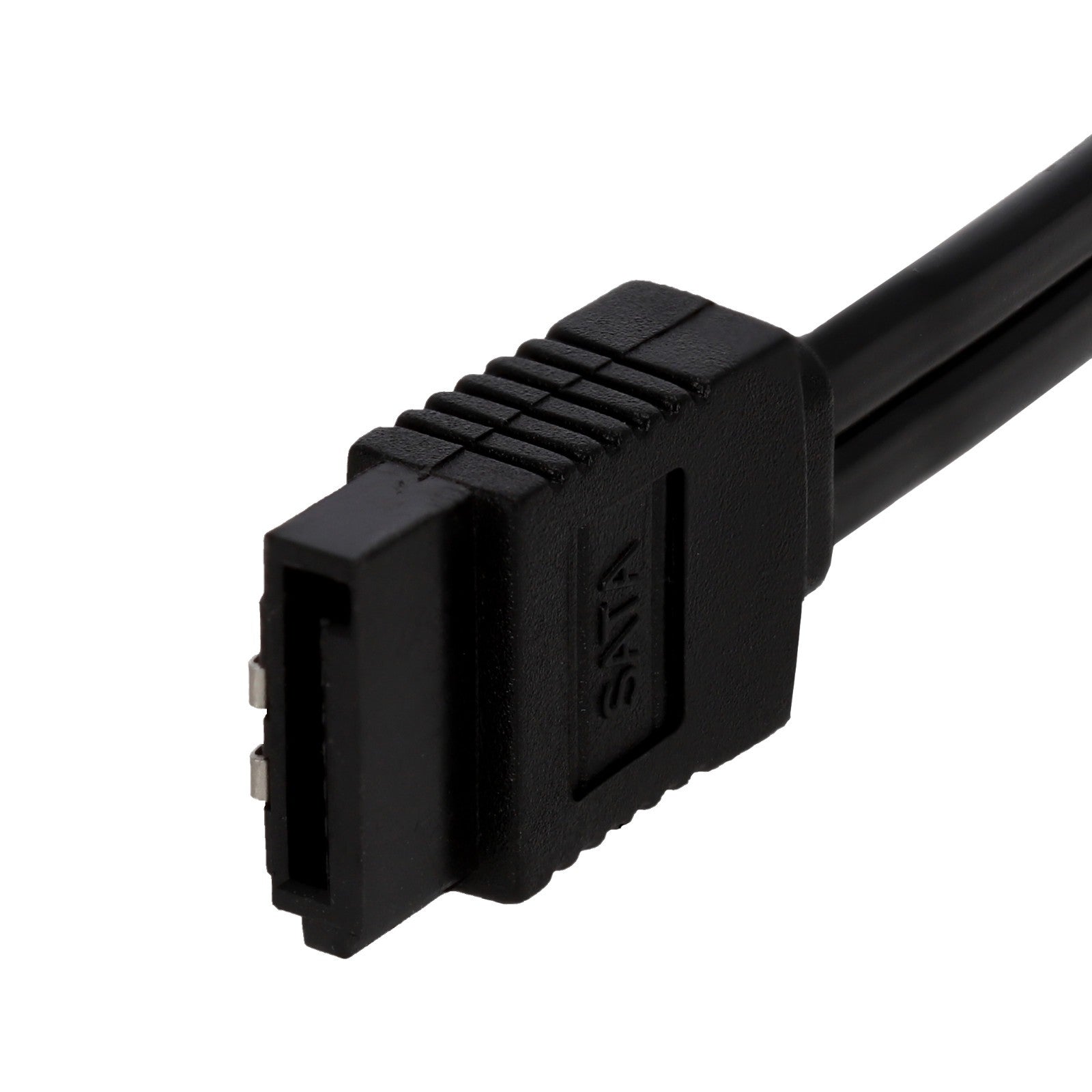 SATA Kabel gewinkelt 45cm 6Gb/s Datenkabel für SSD HDD Mainboard schwarz 6 Stück