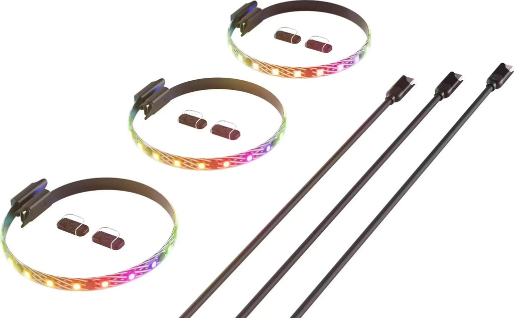 HYTE LS10 qRGB LED Strip Set 3x Lightstrips RGB Beleuchtung PC Gehäuse – Neu