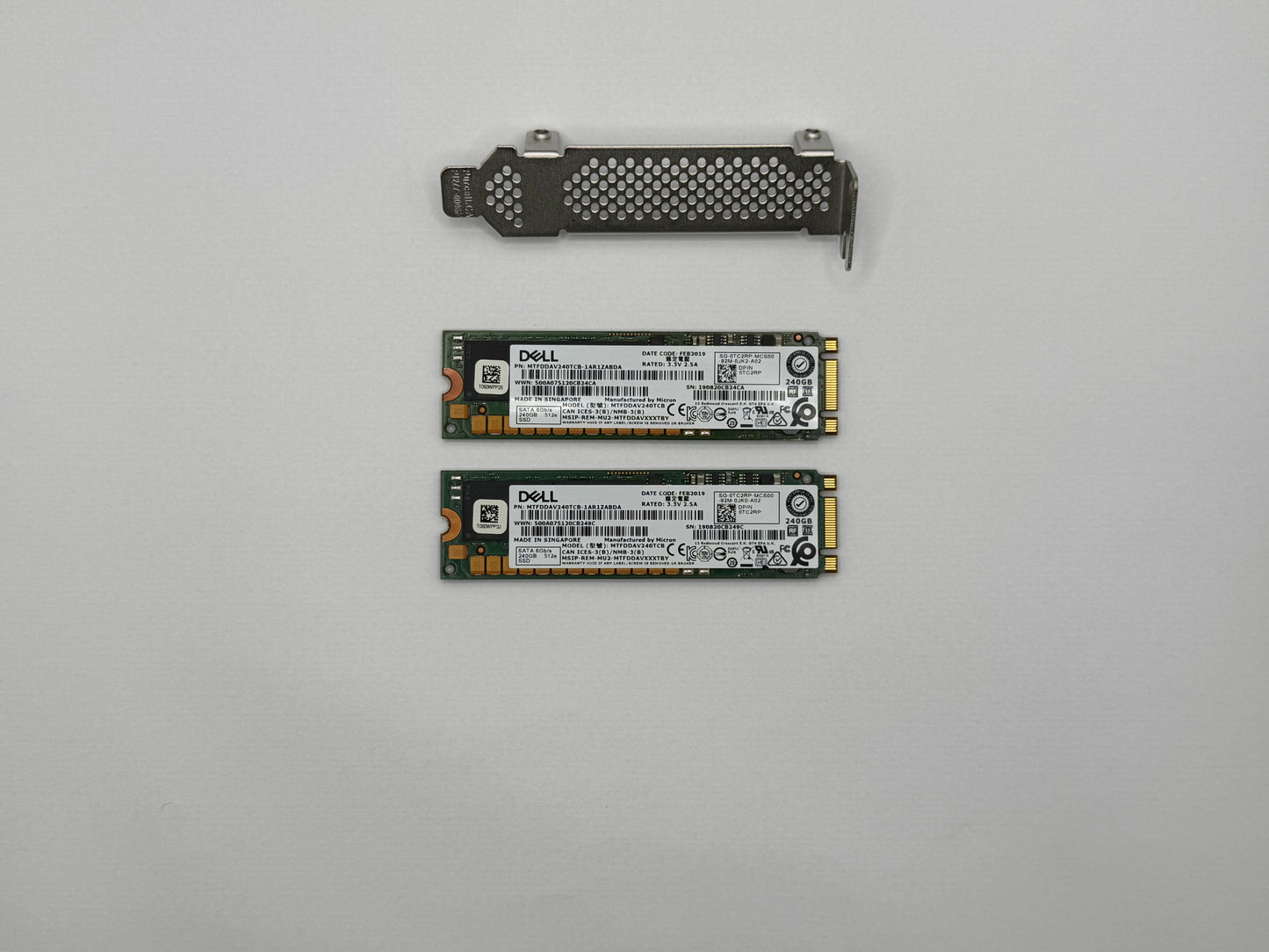 Dell BOSS-S1 2x 240GB NVME SSD M.2 Carrier Board